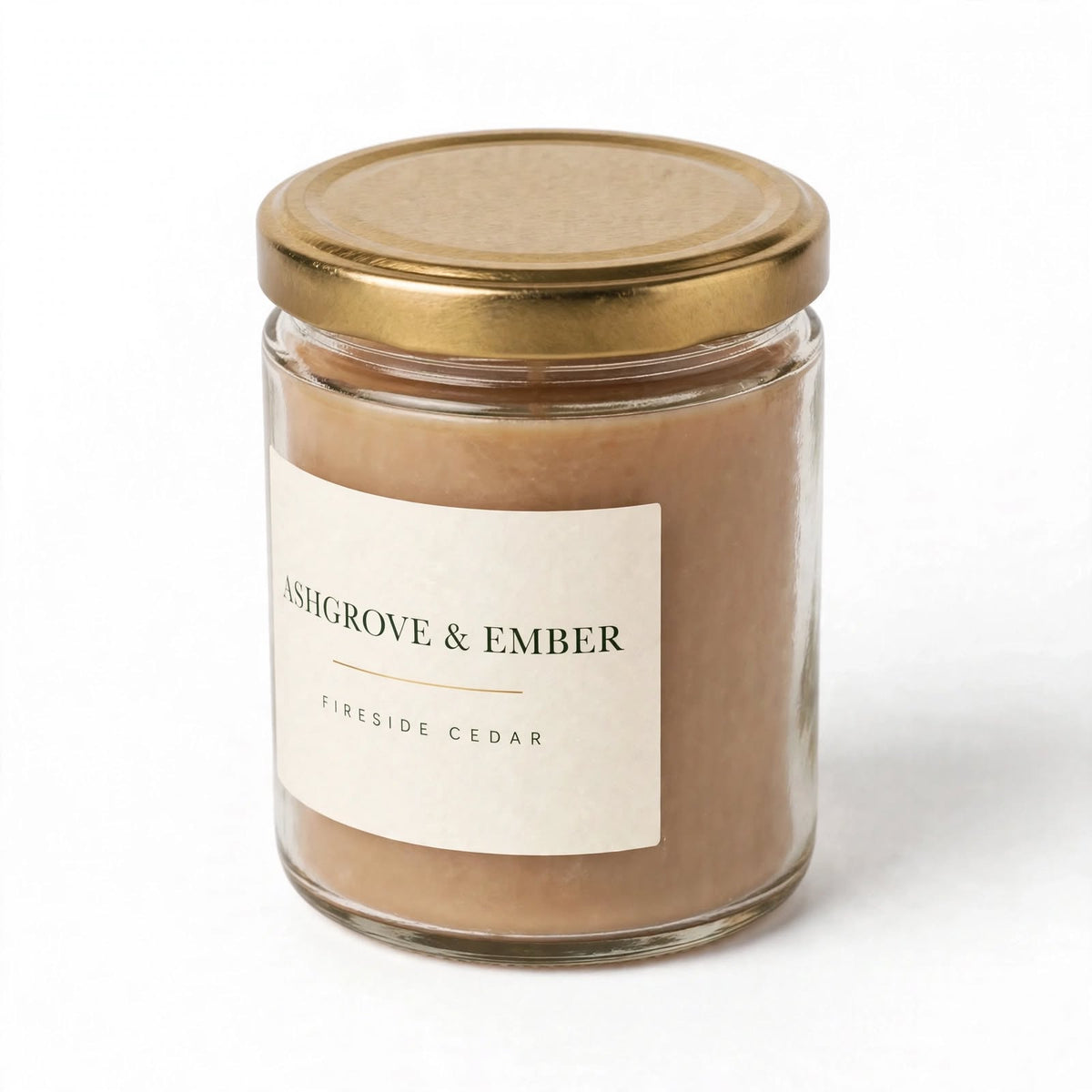 Ashgrove & Ember Fireside Cedar Scented Soy Candle, 8 oz