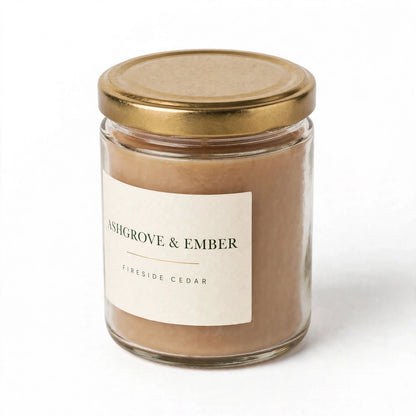 Ashgrove & Ember Fireside Cedar Scented Soy Candle, 8 oz
