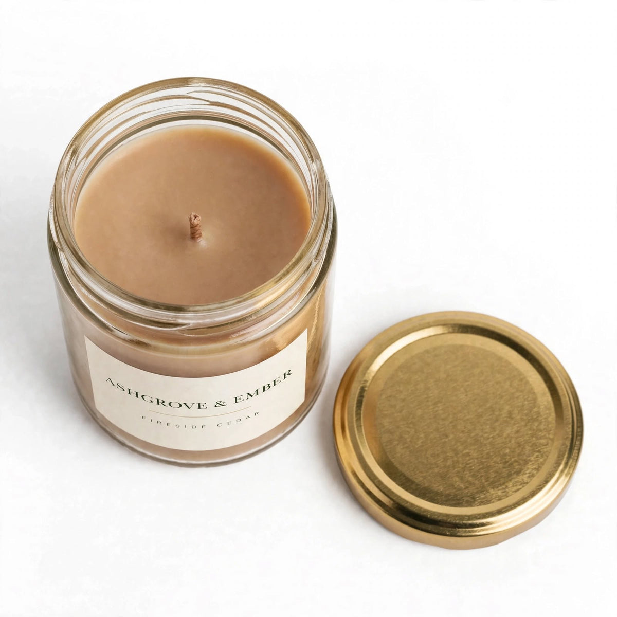 Ashgrove & Ember Fireside Cedar Scented Soy Candle, 8 oz