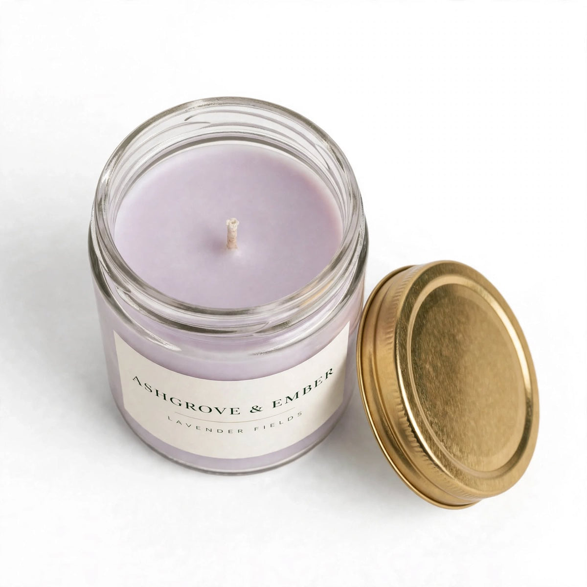 Ashgrove & Ember Lavender Fields Scented Soy Candle, 8 oz