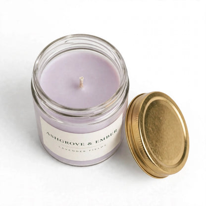 Ashgrove & Ember Lavender Fields Scented Soy Candle, 8 oz