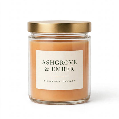 Ashgrove & Ember Cinnamon Orange Scented Soy Candle, 8 oz