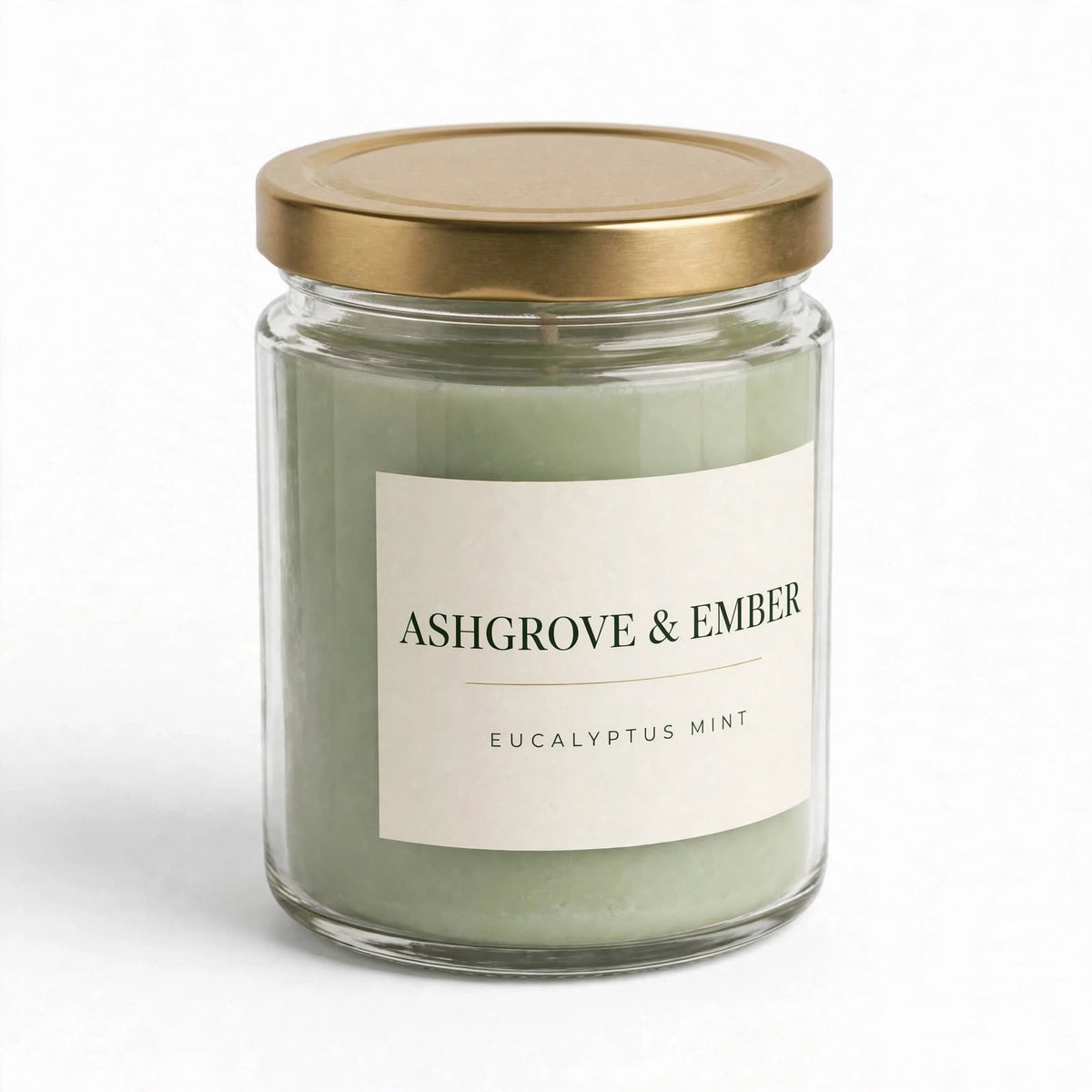 Ashgrove & Ember Eucalyptus Mint Scented Soy Candle, 8 oz