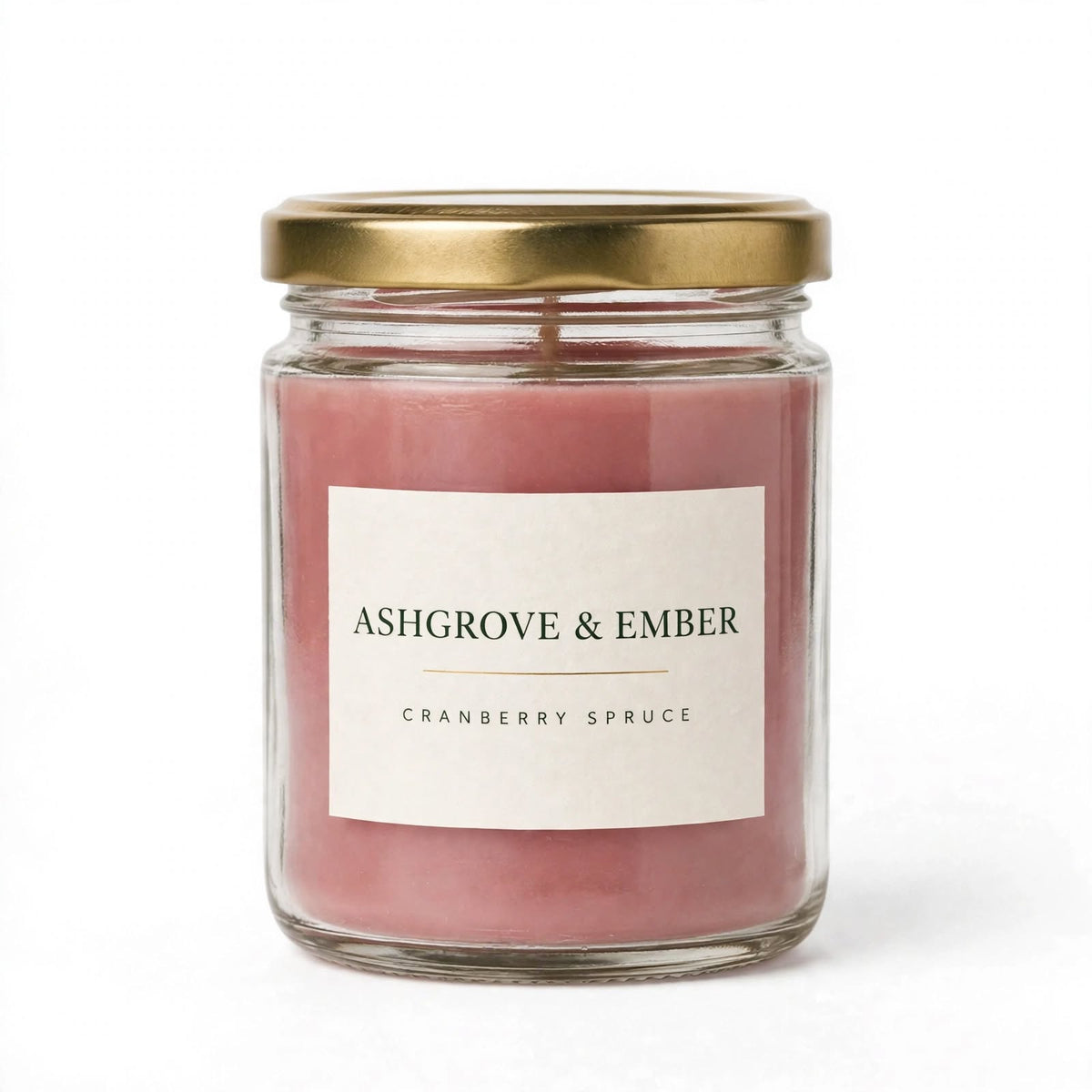 Ashgrove & Ember Cranberry Spruce Scented Soy Candle, 8 oz